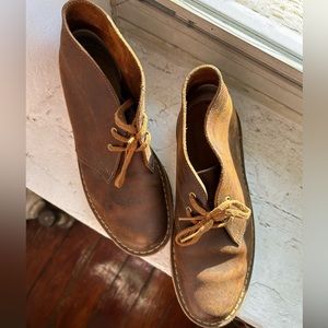 Women’s beeswax desert boots by Clarks, size 9